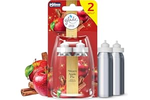 Glade Sense & Spray Air Freshener Refill, Motion Activated Automatic Room Spray and Odour Eliminator for Home, Limited Edition Christmas Air Freshener, Warm Apple Pie, Duo Pack (2 x 18ml)