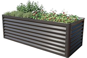 GFP PRIMEYARD Orto rialzato LUCA, acciaio, antracite 180x75x60 cm