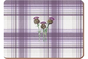 CREATIVE TOPS Kreatywne topy oset duże podkładki premium z korkiem, 29 x 40 x 0,5 cm, fioletowe i szare