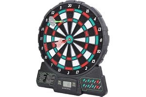 Wakects Elektronisk Dartboard Set Automatic Scoring Dartboard med LCD-display för 1-8 Spelare 18 Spelgrupper 159 Spel Ljud På