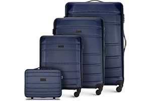 WITTCHEN Solidny zestaw walizek na kółkach 4 szt. ABS zestaw walizek twardych wózek 4 koła zamek szyfrowy ciemnoniebieski