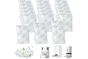 FRESUM 20 Stück Trocknungsmittel für Petkit 5L Futterautomaten Katze, Gel Beutel Trockenmittel Packung hält Tierfutter trocken und frisch für Futterspender für Katze und Hund,Lebensmittel, Snacks usw