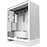 NZXT H7 Flow RGB | Fanlı Mid-Tower ATX Hava Akımı Kasası | Doğrudan GPU Soğutma i&ccedil;in Alt Fanları Destekler | 360 mm RGB Tek &Ccedil;