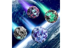 BYTLXM Astro Jump Ball, 4 Stück Moon Ball, Space Ball, Mini Bouncing Ball Toy, Hohe Springender Gummiball, Zum Werfen, Leicht zu Greifen und zu Fangen, für Partyspielem, Sporttraining, Outdoor Sportarten