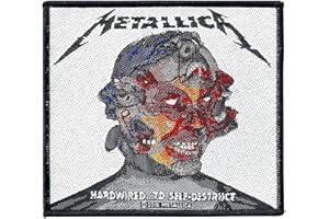 Metallica Hardwired.to self-destruct Unisex Patch standard, 100% polyester,