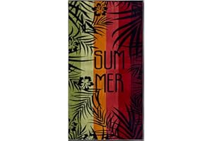 HOMELOVER Toalla de Playa Jacquard Terciopelo, Suave y Absorbente, algodón 100% Secado Rápido, Medida 75x150, Certificaciones Oeko-Tex 100. Modelo sturton