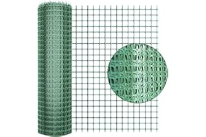 MAGNESIS Garden Fence Animal Barrier, 1 * 10M [Heavy Duty] Outdoor Safety Temporary Fencing Plastic Fencing Roll, Reusable Garden Netting for Construction Rabbits Chicken Lawn (Green)