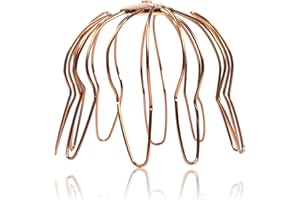 VEASION Laubfang Rinnensieb Kupfer 100 mm - Dachrinnen Sieb als Laubschutz für den Ablaufstutzen, Laubsieb korrosions- und UV-beständig, Laubfangkorb DN 100