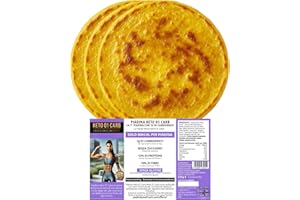 KETO 01 CARB - Piadina Keto Artigianale con solo 1g di Carboidrati, Piadina senza Glutine 12% Proteine, 80 Kcal, Low Carb, 3pz x 75g, Confezione Singola