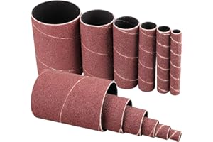 Shineboc 12 Pezzi Manicotti abrasivi 114 millimetri, bussole abrasive in ossido di alluminio, 60 Grana