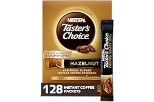 Nescafe Taster's Choice Instant Coffee Beverage, orzech laskowy (Pack of 8) by Nescafé