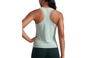 CRZ YOGA Débardeurs sans Couture pour Femmes Chemisiers à Col Haut D'entraînement à Dos Nageur