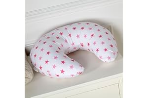 For Your Little One Breast Feeding Maternity Nursing Pillow Support | Mother & Baby Awards 2022 Shortlisted (Pink Stars)