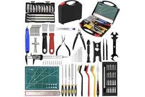 BILIPLE 105 PCS 3D Printer Tools Kit, 3D Printing Accessories with Cleaning Tool, Deburring Tool, Pliers,Cutting Mat,Tweezers,Ruler and Other 3D Printing Accessories for Finishing, 3D Print Removing, Cleaning