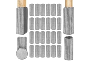 OSDUE 24 Pezzi Calzini Sedie Mobili, Protezione per Piedi Antiscivolo Copertura in Maglieria Gamba per Casa/Soggiorno/Cucina ecc, Proteggere il Pavimento