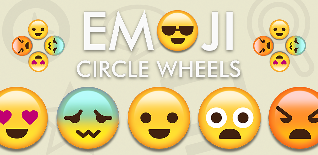 Emoji Circle Wheels Cute Symbols And Emoticons Art Spinner Game