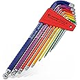 PB SWISS TOOLS Allen HEX L Long Key Set with Spherical Head Colored Model Rainbow