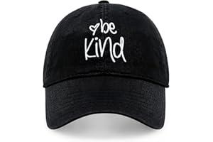 CHOK.LIDS Be Kind À la Mode Femmes Casquette de Baseball Unisexe Mode Coton Polo Style Amusant inspirant Disant saisonnier en Plein air Voyage Chapeaux