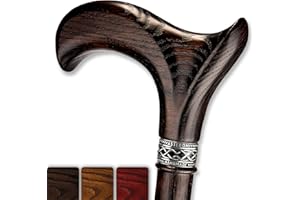 Asterom Walking Stick - Handmade, Ergonomic, Wooden - Walking Sticks for Men & Women, Cool Walking Cane, Unique, Wood