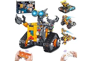 MOJINO Robot Telecomandati per Bambini 5 6 7 8 9 10 11 12 13 14+ Ans Garcon, 4 in 1 Robot da Corsa RC regalo di compleanno per 8 9 10 11 12+ anni