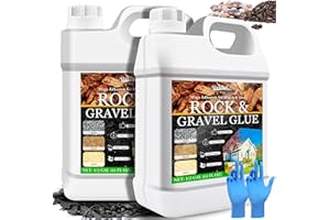 Vividye Aglutinante de Grava, 4L Estabilizador de Grava para Paisajismo, Jardinería y Senderos - Listo para Usar, Adhesivo Piedras para Fijador Grava, Corteza, Caucho y Piedras Decorativas, No Tóxico