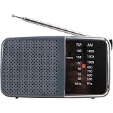 Hobimtek HT-258 Taşınabilir AM/FM Radyo K&uuml;&ccedil;&uuml;k Boy Cep Radyosu Pilli Radyo K-258 Knstar