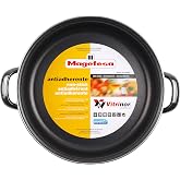 MAGEFESA Glass Non-Stick Bifold Reinforced Lunch Box, Black Glass, 11 Inches