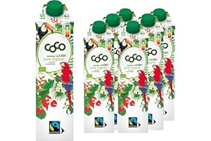 Dr. Antonio Martins - Coconut Water Pur | 100% Bio-Cocoswasser I Natürlich Erfrischend I Ohne Zusatzstoffe I Vegan I Bio | FAIRTRADE (6x 1000 ml)