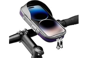 WATSABRO Fahrrad Handyhalterung, wasserdichte Lenkertasche Fahrrad, die Touchscreen-Bedienung unterstützt, Sie eignet Sich für Smartphones bis zu 7 Zoll auf Ebikes, Montainbikes, Rennrad