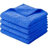 App MF Cloth Microfibre Cloths High Absorption 40 x 40 cm Pack of 3 Blue | 380 g/m&sup2; | For Car | Removes Wax and Polish Withou
