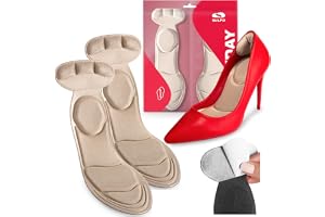 SULPO Skoinlägg för höga klackar, pumpar, stilettos – innersulor för kvinnor – inlägg skor för kvinnor – halkfria och självhä