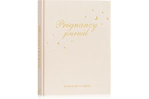 Lanpn My Pregnancy Journal Memory Book for First Time Mom, 156 Page Pregnant Announcement Must Have Planner, Mom to Be Scrapbook Keepsake Gift Pregnancy Tracking Diary for Expecting New Parent Beige