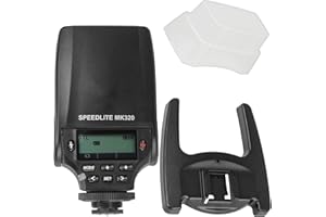 INDOVIS Meike Speedlite MK-320S - Flash TTL compatible con cámaras Sony con multiinterfaz Shoe incluye difusor de enchufe