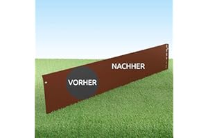 GartenAZ Bordure de Gazon en corten en Acier Corten 103 x 20 cm Longueur 1 m à 50 m Länge 25 m Lieferzustand: Blank