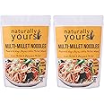 Naturally Yours, Multi-Millet Noodles, includes Tastemaker, No Maida, Preservative Free, Non-Fried, Vegan, 180g Each/Net Weight 360g (Pack of 2)