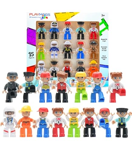 Playmags Set van 100 3D magnetische blokken voor kinderen, STEM sterke magneet, magnetische constructie, kleurrijke en duurzame magnetische tegels en ideeënboek