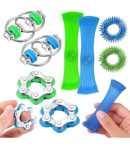 Set Di 6 Fidget Toys Antistress In Silicone - Pietre Sensoriali Con Texture Per Adulti E Bambini, Giocattoli Tattili Silenziosi Per Casa, Scuola E