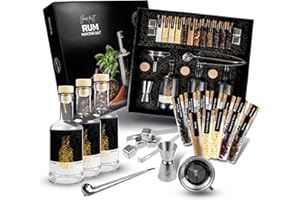 ‎DIBYS DIBYS Rum-Selber-Machen-Set inkl. 12 natürlichen Botanicals & Zubehör | Rum-Probier-Set als schönes Geschenk-Set für Rum-Liebhaber | Rum-Tasting-Set als DIY-Baukasten mit 4 Rezepten