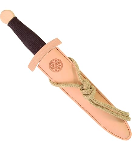 Ritterdolch Lanzelot Aus Holz – Ca. 40 Cm Lang, Mit Kunstledergriff