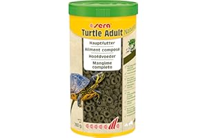 sera Turtle Adult Nature 1000 ml – Alimento para Tortugas terrestres y Tortugas acuáticas Adultas – de lenteja de Agua producida de Forma sostenible, sin colorantes ni conservantes