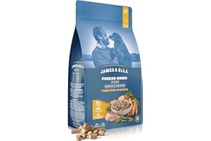 James & Ella Complete Freeze-Dried Raw Dog Food ❘ Free Run Chicken ❘ Freeze-Dried Dog Food, Packed with Protein, Essential Oils & Minerals for Happy, Healthy Dogs, Lightweight & Gluten Free (500g)