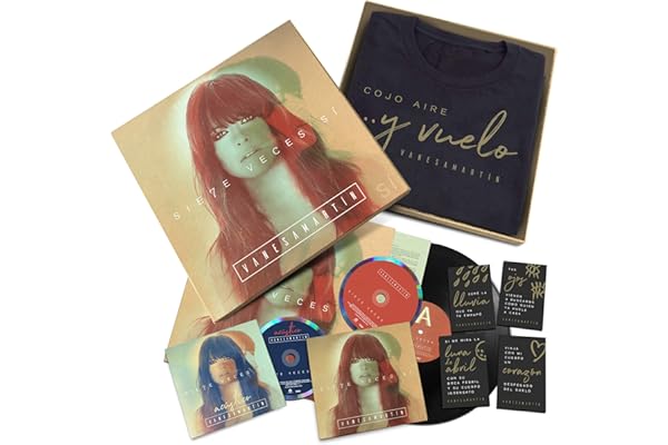 Vanesa Martín - Siete Veces Sí (Caja Deluxe Firmada: Cd Digipack + Cd En Acústico Con 5 Temas De Regalo + Lp + 4 Imanes Con Frases De Vanesa + Camiseta M chica) [Vinilo]
