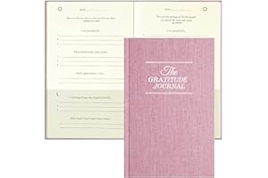 PUKYO Gratitude Journal, a Few Minute Journal, Daily Gratitude Journal with Prompts for Affirmation, Happiness, Mindfulness, Positivity, Wellness, Undated Gratitude Journal for Women & Men(21.59*13.97cm)