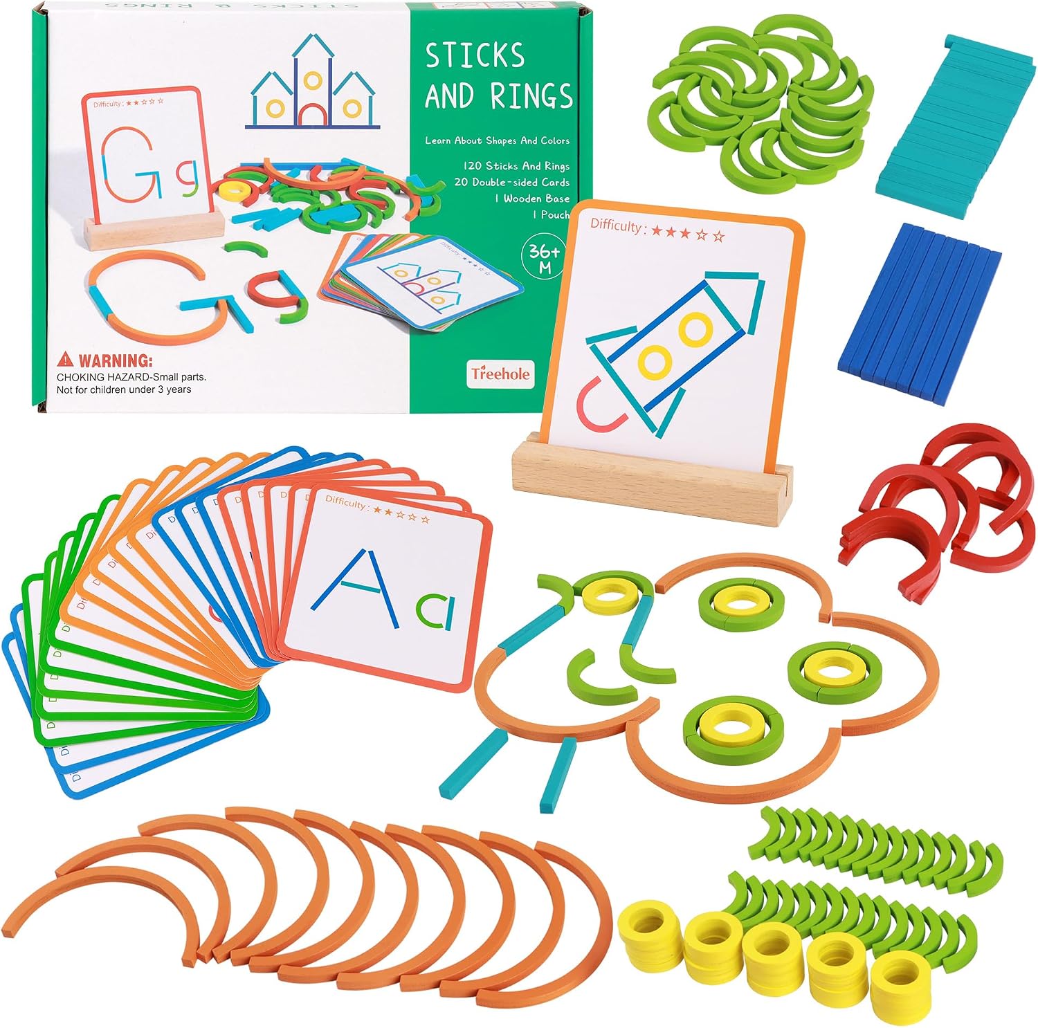 YiliYa Juguetes Montessori Niños 3 4 5 6 Años Juegos Educativos Rompecabezas de Madera Creativos Juegos Interactivos Regalo para Niños Niñas