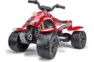 FALK – Quad a pedali Falk Racing Team rosso – dai 3 anni – Made in France – Ruote extra large – 630