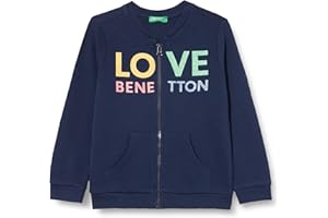 United Colors of Benetton Giacca M/L Suéter cárdigan para Niñas