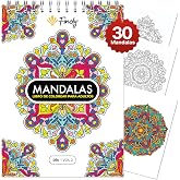 Finoly Adult Mandalas Book | Adult Coloring Book A4 Reduces | Strings For Beginners and Advanced | Improves Concentration Min