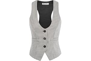 GRACE KARIN Gilet in Jacquard Vittoriano per Donna Medium Steampunk