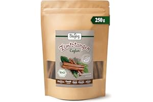 ‎BIOJOY Biojoy BIO-Ceylon drążki cynamonowe 8-12 cm (250 g), całe, ok. 50 sztuk (Cinnamomum verum)