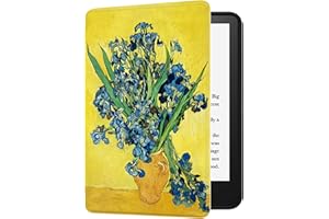 HUASIRU Obraz etui ochronne Nowy Kindle (2022) z 6-calowym wyświetlaczem 300 ppi (11. generacja, nr modelu C2V2L3) Case Cover, fioletowy